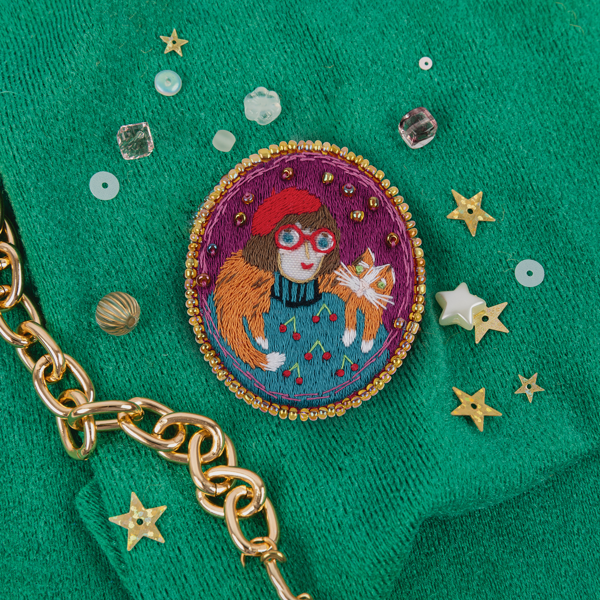 Embroidery kits PANNA Imagem ao vivo JK-2383